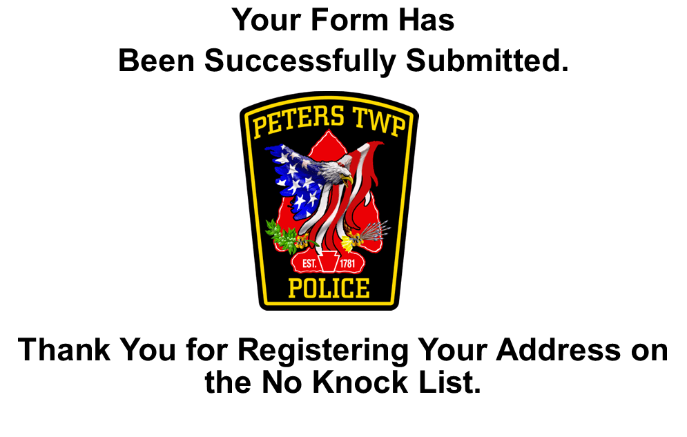 No Knock List Landing Page