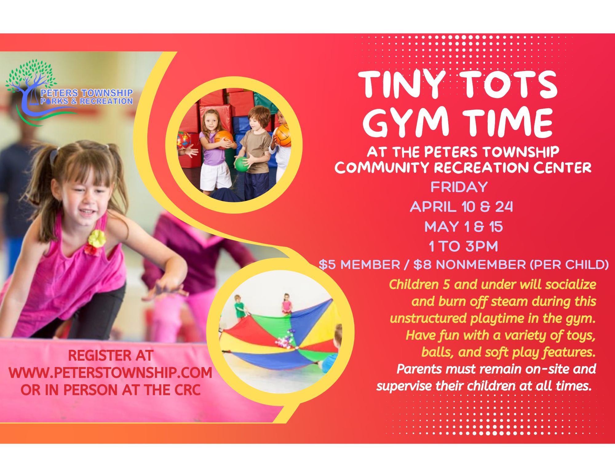 Tiny Tots Gym Time April May